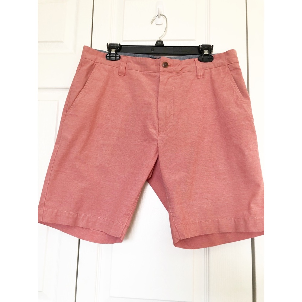 Grayers Mens Stone Washed Red Chino Shorts